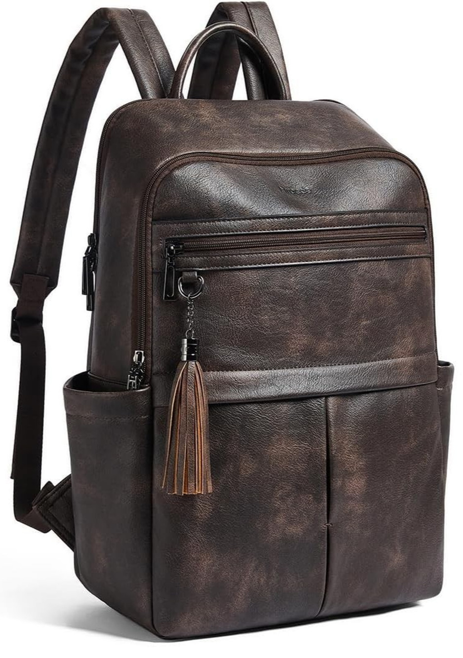 Leather Laptop Backpack for Women Crossbody Bags for Women for Travel Trendy